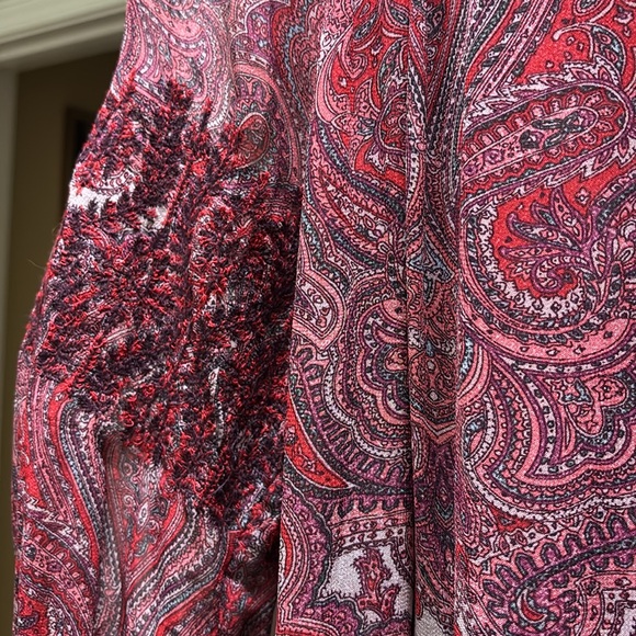 Lucky Brand | Dresses | Lucky
Brand Paisley Chiffon Belted Dress sz L - Picture 10 of 10